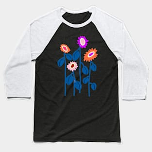 BOLD SUN FLOWERS Baseball T-Shirt